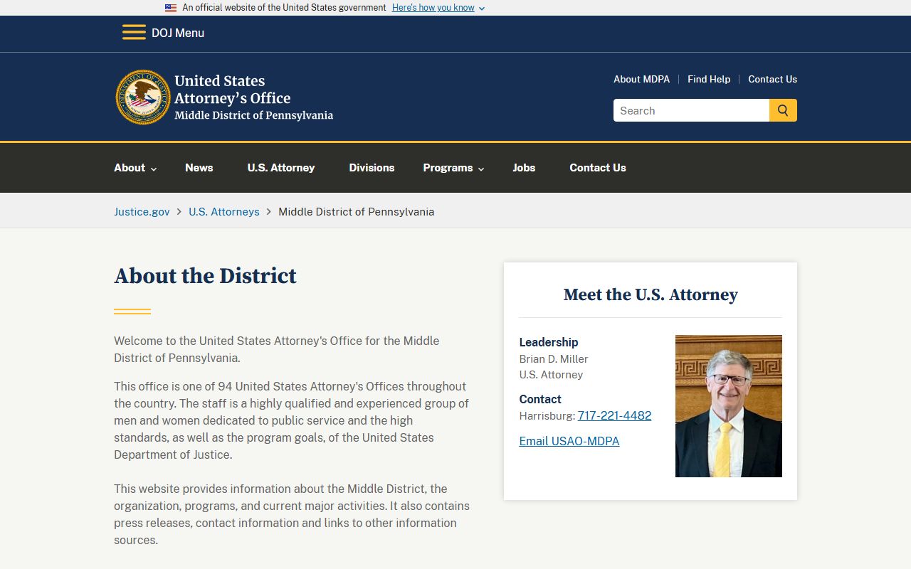 Adams County Prothonotary records federal court context
